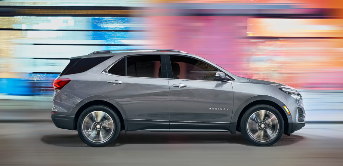 Test-driving a model with a used Chevy dealer